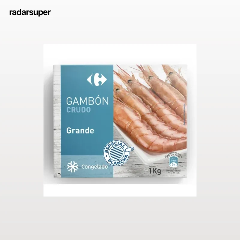 Gambón grande crudo Carrefour 1 kg.