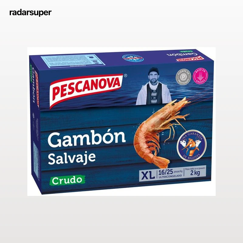 Gambón salvaje crudo XL Pescanova 16-25piezas 2kg