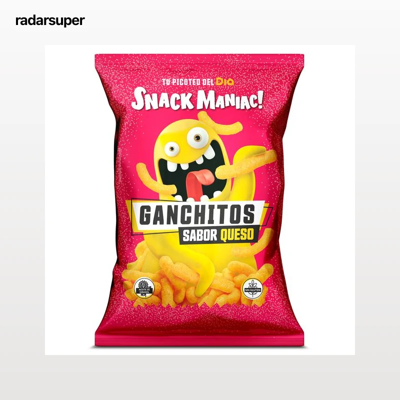 Ganchitos sabor queso Dia Snack Maniac 80 g