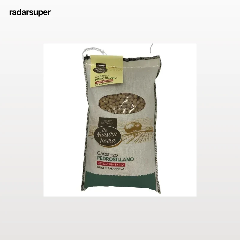 Garbanzo pedrosillano categoría extra De Nuestra Tierra 1 kg.
