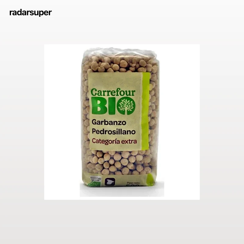 Garbanzo pedrosillano extra ecológico Carrefour Bio 500 g.