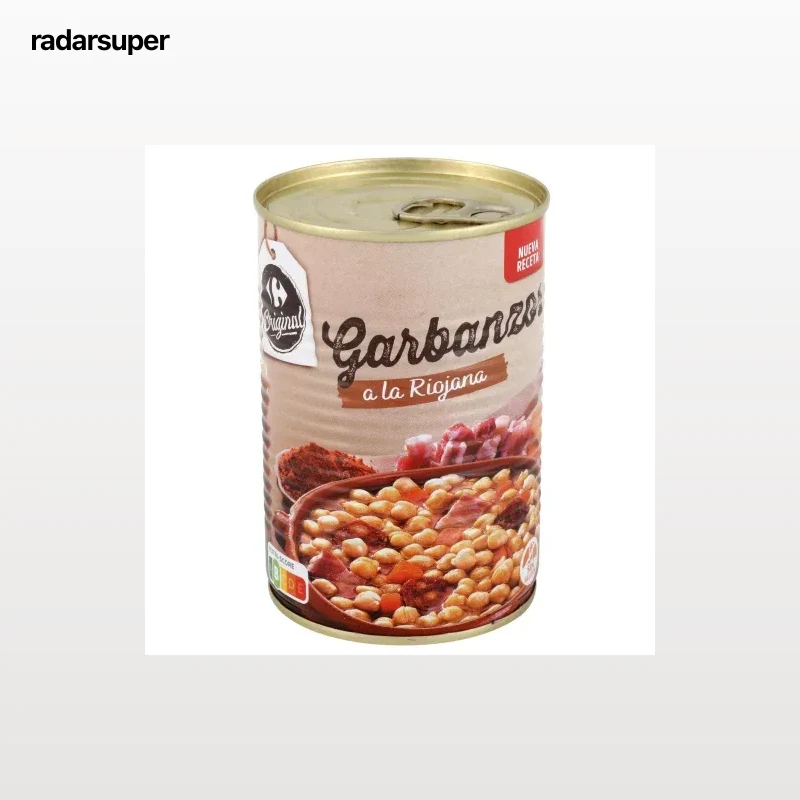 Garbanzos a la riojana Original Carrefour sin gluten 420 g.