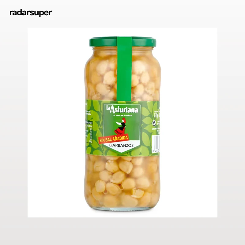Garbanzos cocidos sin sal La Asturiana 400 g