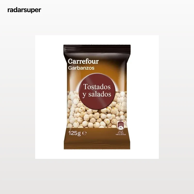Garbanzos tostados y salados Carrefour 125 g.
