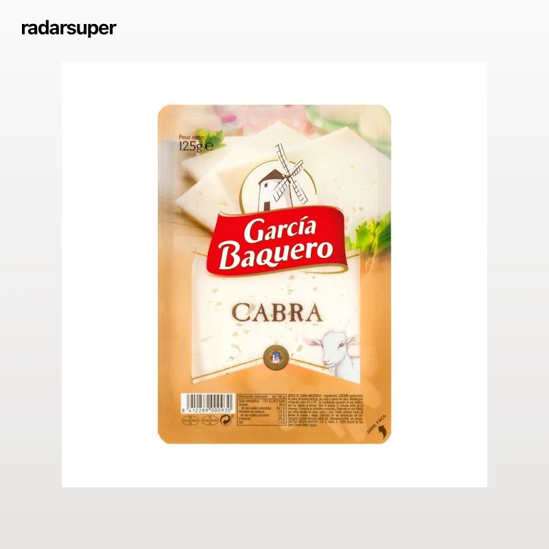 GARCÍA BAQUERO Queso de cabra en lonchas GARCÍA BAQUERO 125 g.