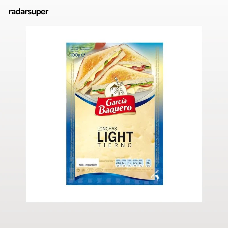 GARCÍA BAQUERO Queso en lonchas tierno light GARCÍA BAQUERO LIGHT 100 g.