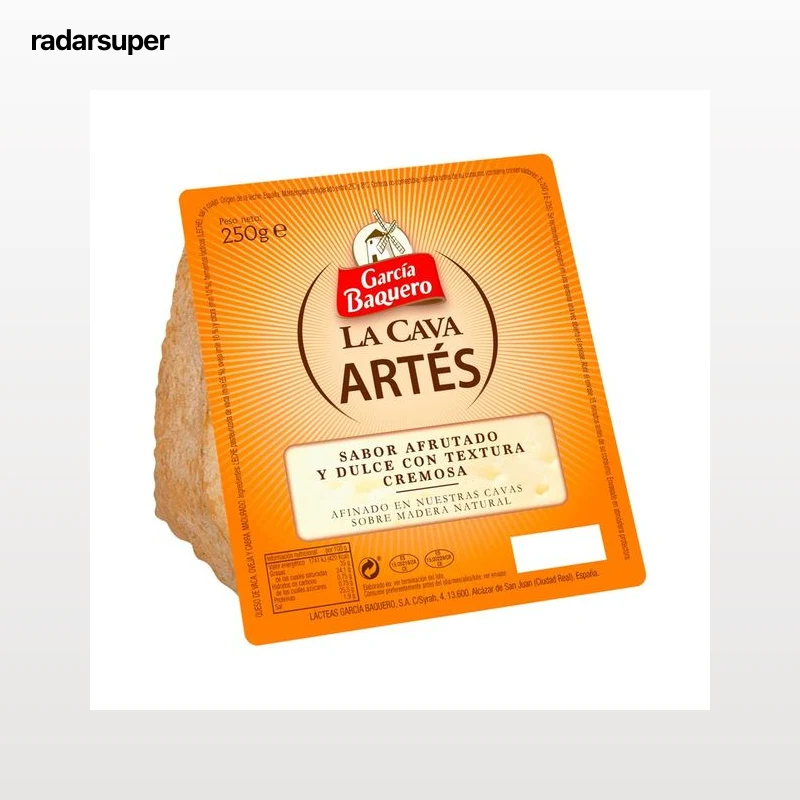 GARCÍA BAQUERO Queso mezcla curado GARCÍA BAQUERO LA CAVA ARTÉS 250 g.