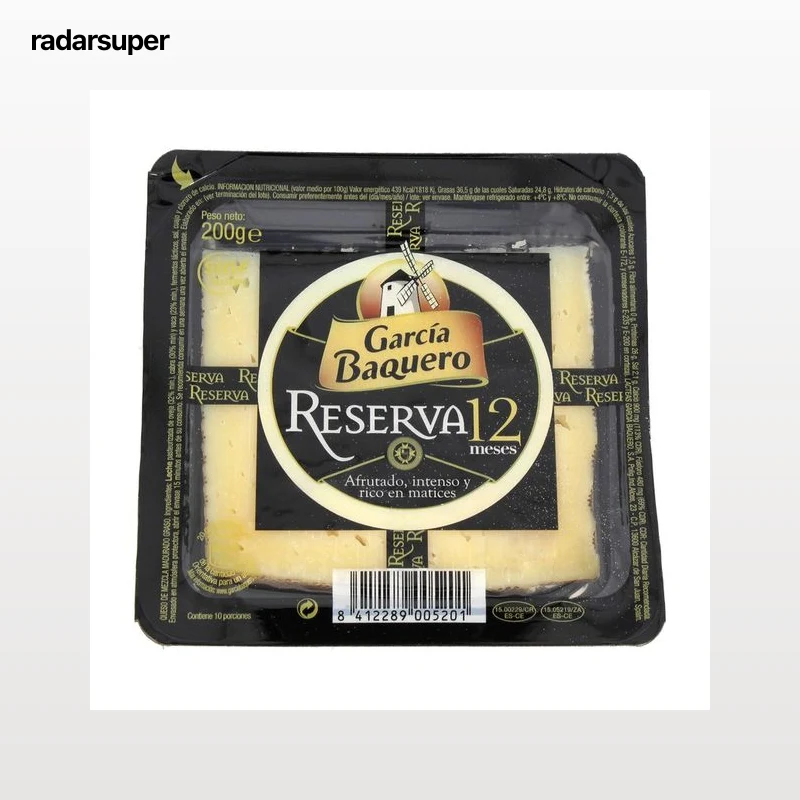 GARCÍA BAQUERO Queso mezcla curado reserva GARCÍA BAQUERO 200 g.