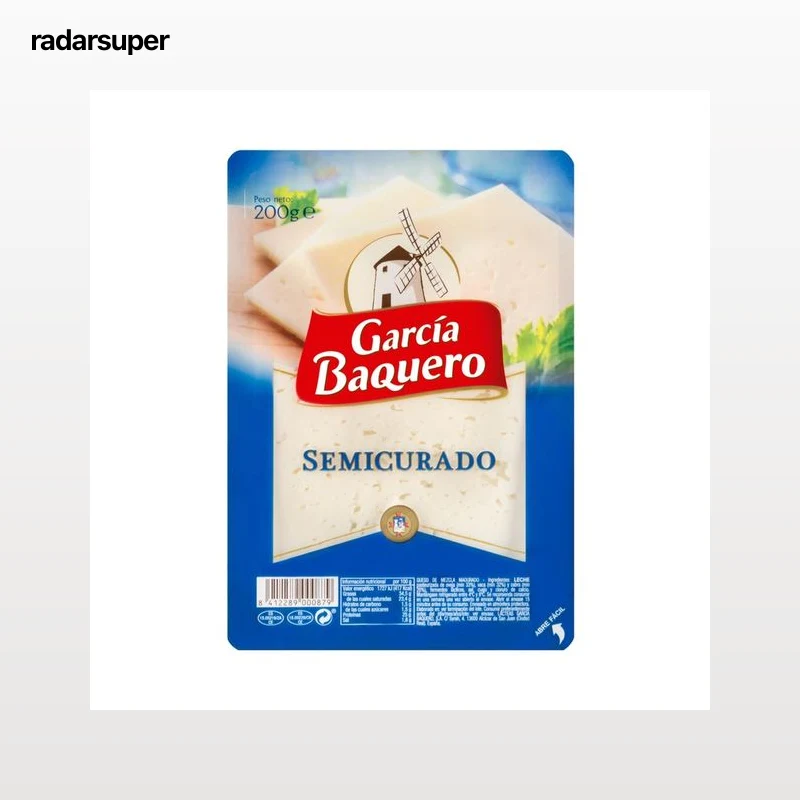 GARCÍA BAQUERO Queso semicurado en lonchas GARCÍA BAQUERO 200 g.