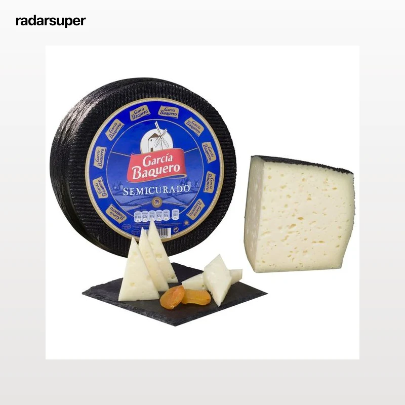 GARCÍA BAQUERO Queso semicurado de vaca, cabra y oveja, cuña.