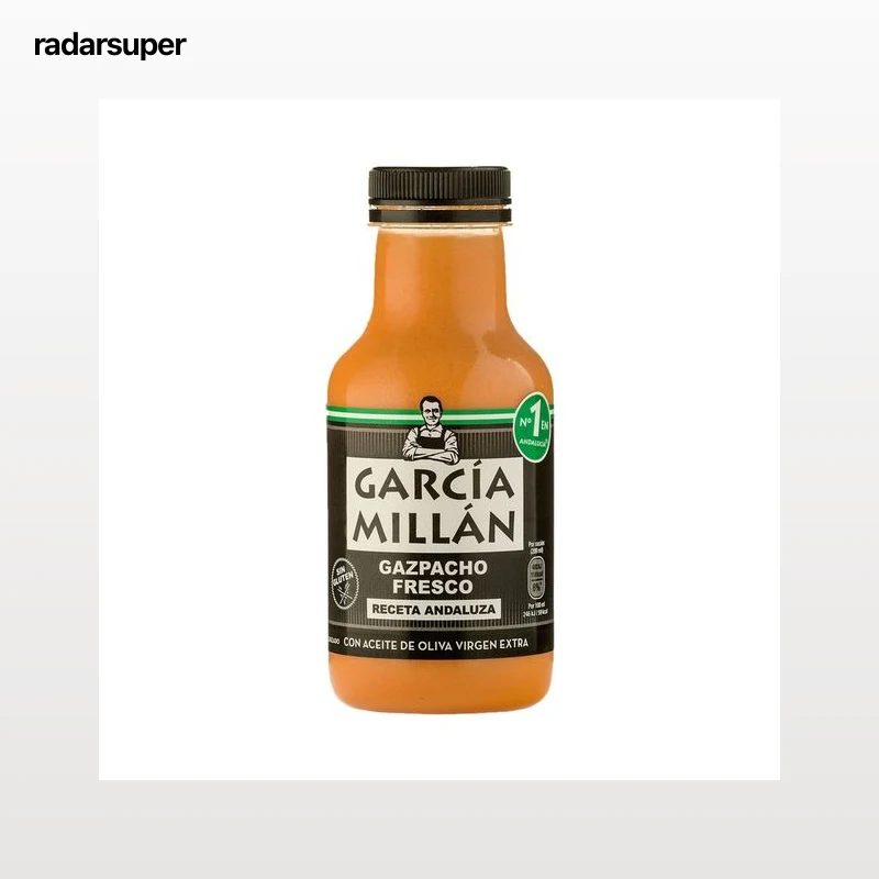 GARCÍA MILLÁN Gazpacho fresco no pasteurizado, elaborado sin pan y con aceite de oliva virgen extra GARCÍA MILLÁN 330 ml.