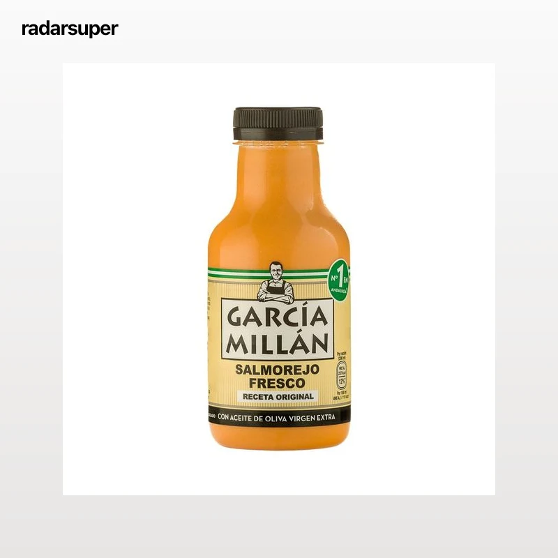 GARCÍA MILLÁN Salmorejo fresco no pasteurizado, con aceite de oliva virgen extra 330 ml.