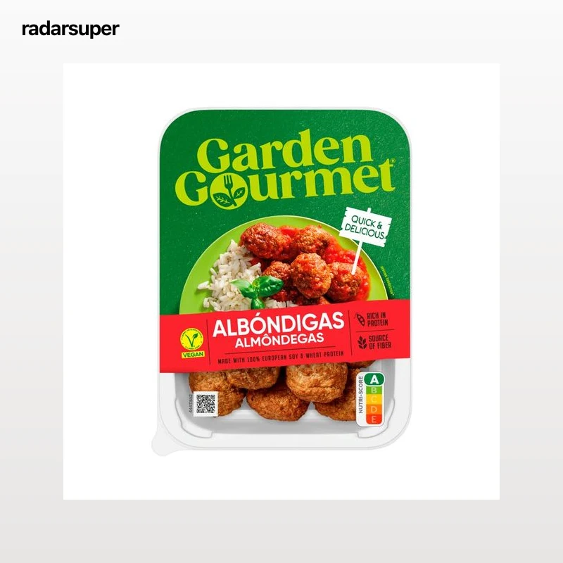 GARDEN GOURMET Albóndigas veganas a base de soja y proteina de trigo 200 g.