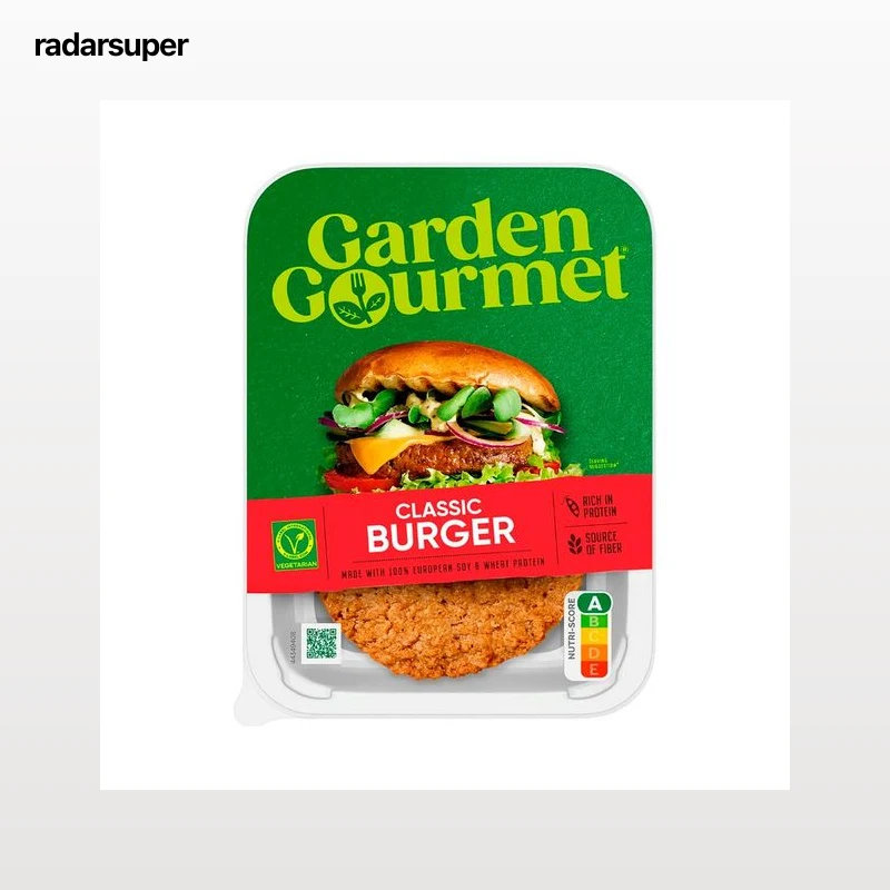 GARDEN GOURMET Hamburguesa clásica elaborada con proteína vegetal 150 g.