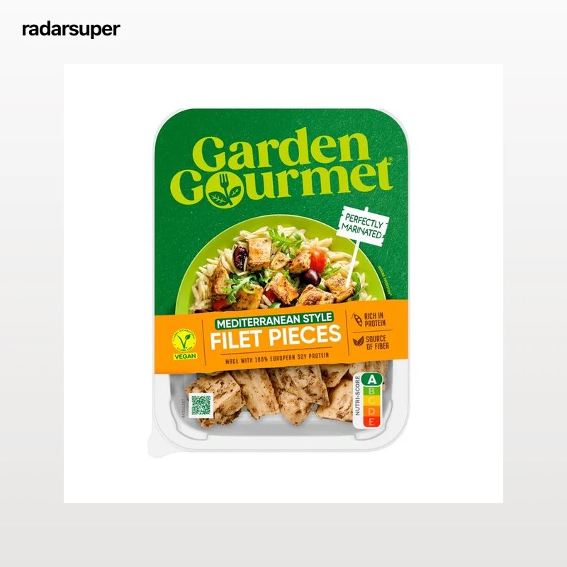 GARDEN GOURMET Sensational pieces Especialidad de vegana a base de soja marinada al estilo mediterraneo 160 g.