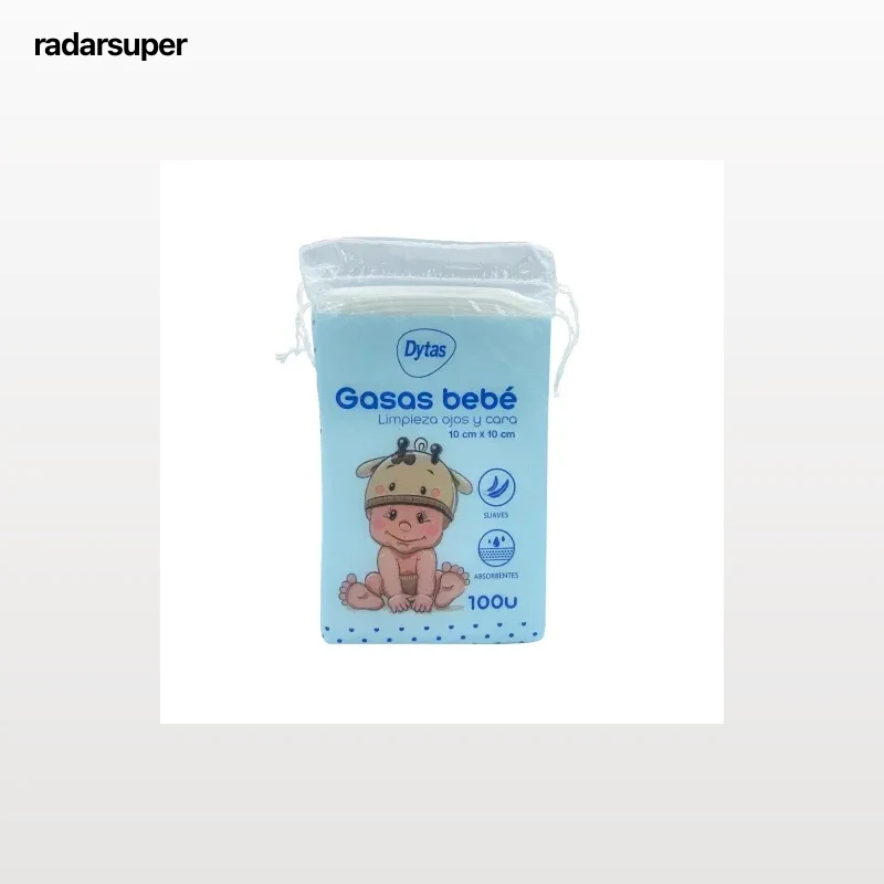 Gasas bebe para limpieza de ojos y cara Dytas 100 ud.