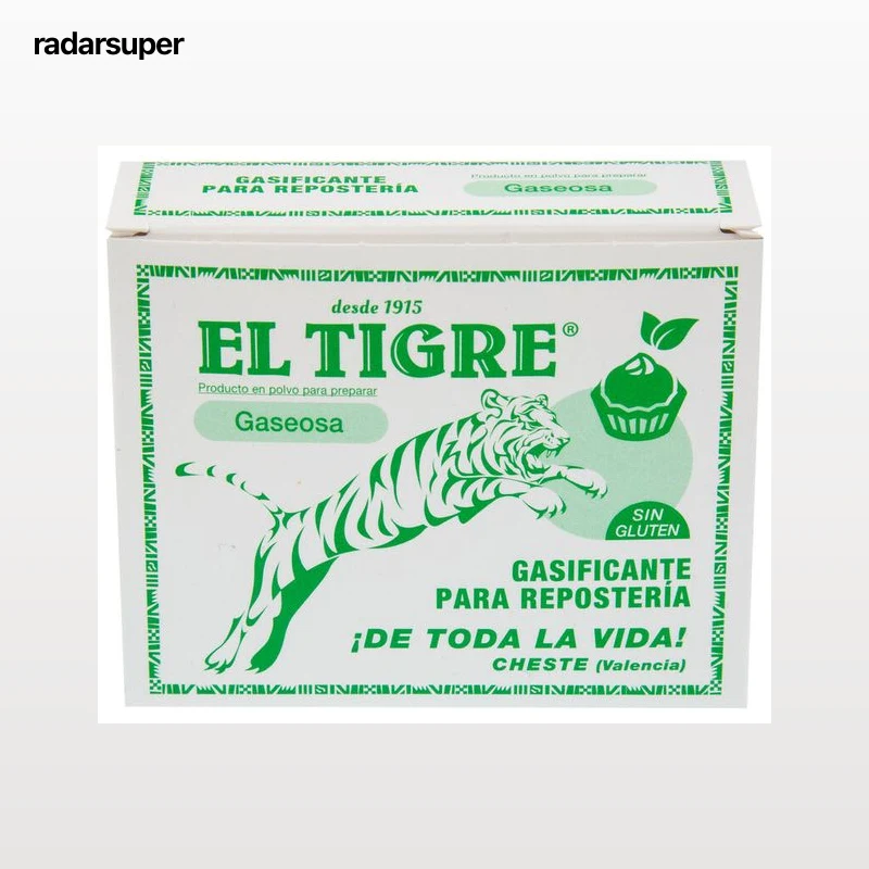 Gasificante para repostería El Tigre 8 sobres