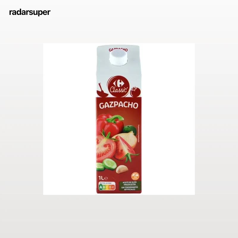 Gazpacho Carrefour sin gluten 1 l.