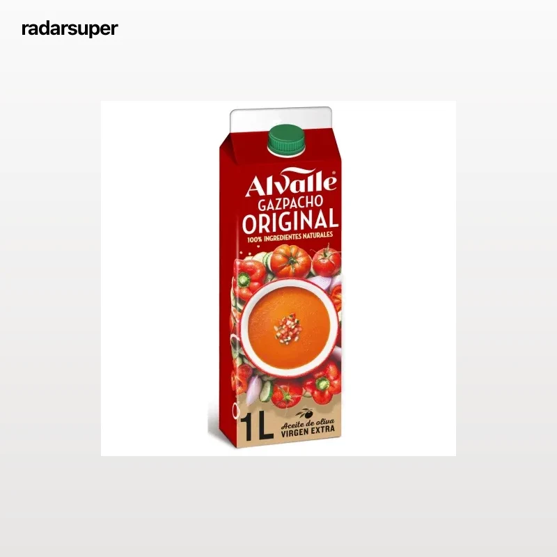 Gazpacho original con aceite de oliva virgen extra Alvalle 1 l.