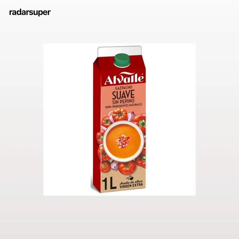 Gazpacho suave sin pepino Alvalle 1 l.