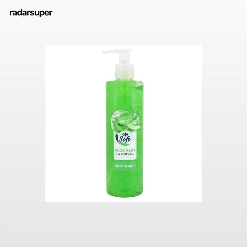 Gel corporal con aloe vera Carrefour Soft 300 ml.