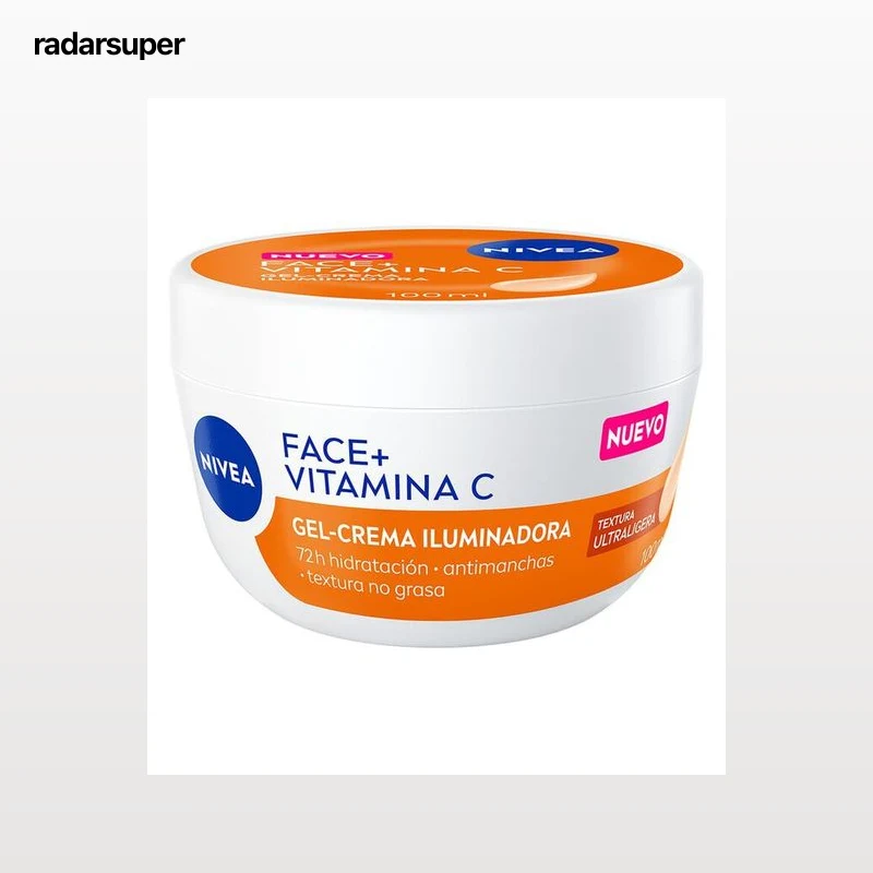 Gel crema facial iluminadora con vitamina C Nivea 100 ml