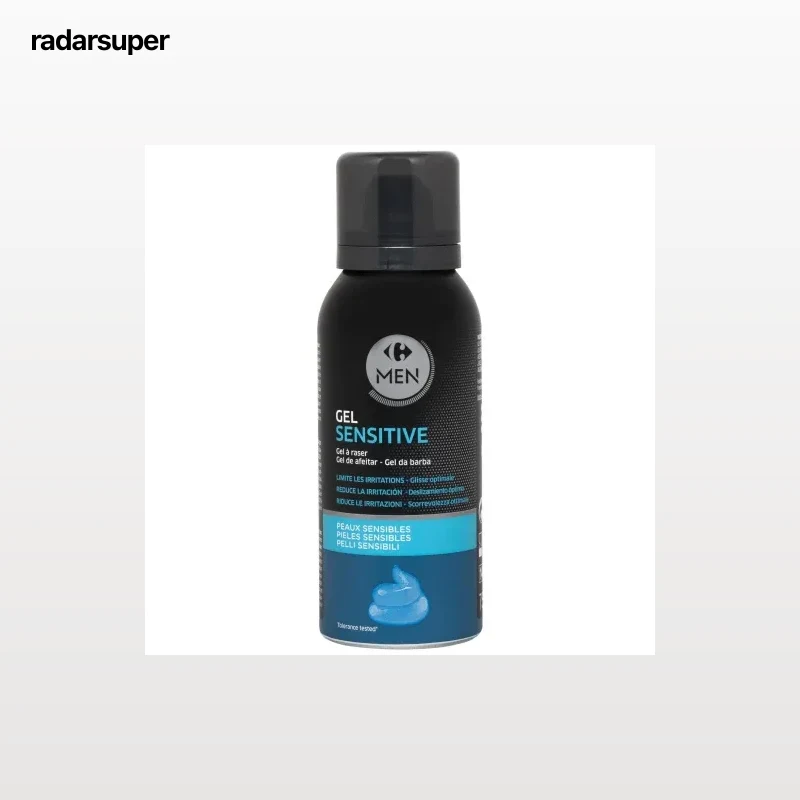 Gel de afeitado piel sensible Carrefour Men 75 ml.