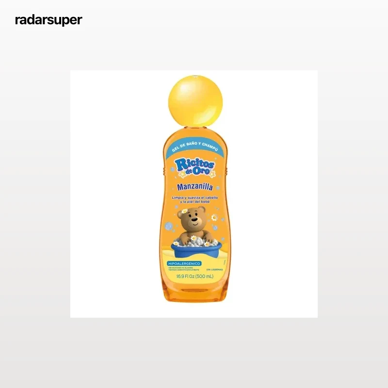 Gel de baño y Champú ricitos de oro manzanilla Grisi 500 ml.