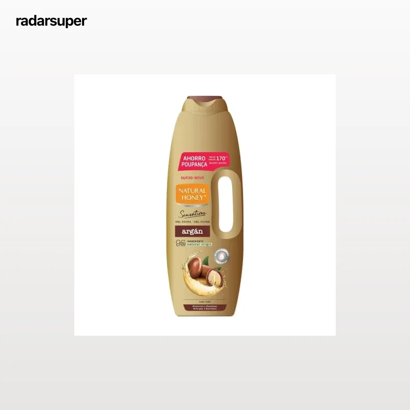 Gel de ducha argán Natural Honey 1350 ml.