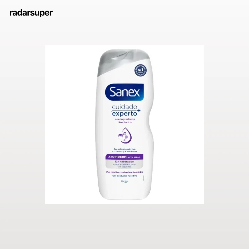 Gel de ducha cuidado experto + Atopiderm Nutri Repair Sanex 600 ml.