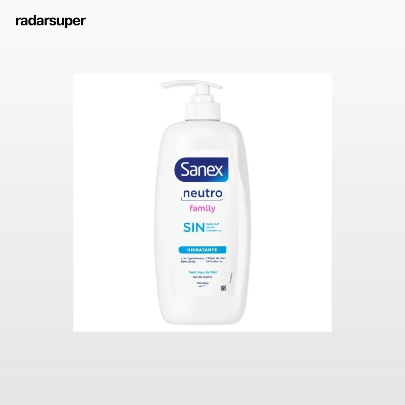 Gel de ducha hidratante neutro family Sanex 750 ml.