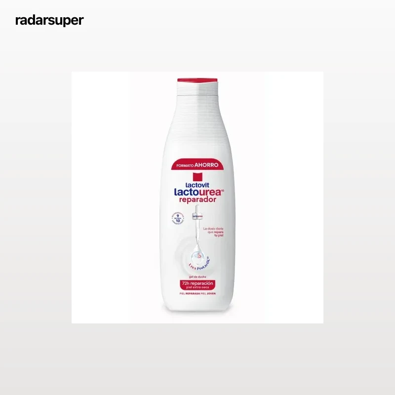 Gel de ducha reparador lactourea para piel muy seca Lactovit 750 ml.