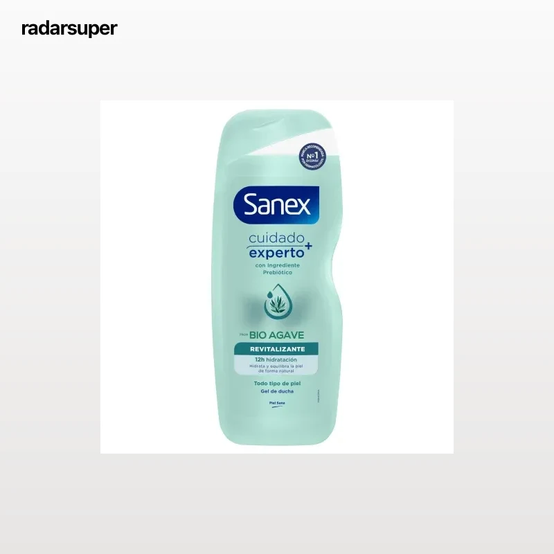 Gel de ducha revitalizante + Bio Agave Cuidado Experto Sanex 600 ml.