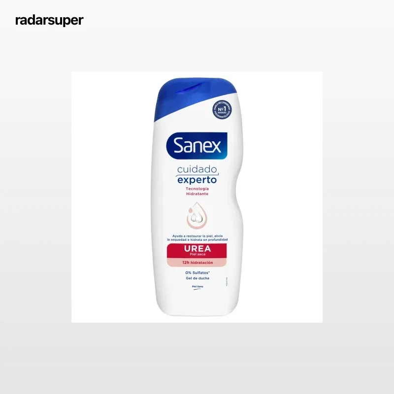 Gel de ducha urea piel seca Cuidado Experto Sanex 600 ml.