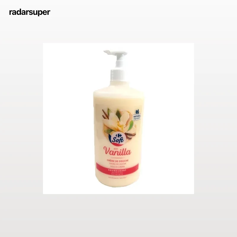 Gel de ducha vainilla Soft Carrefour 750 ml.
