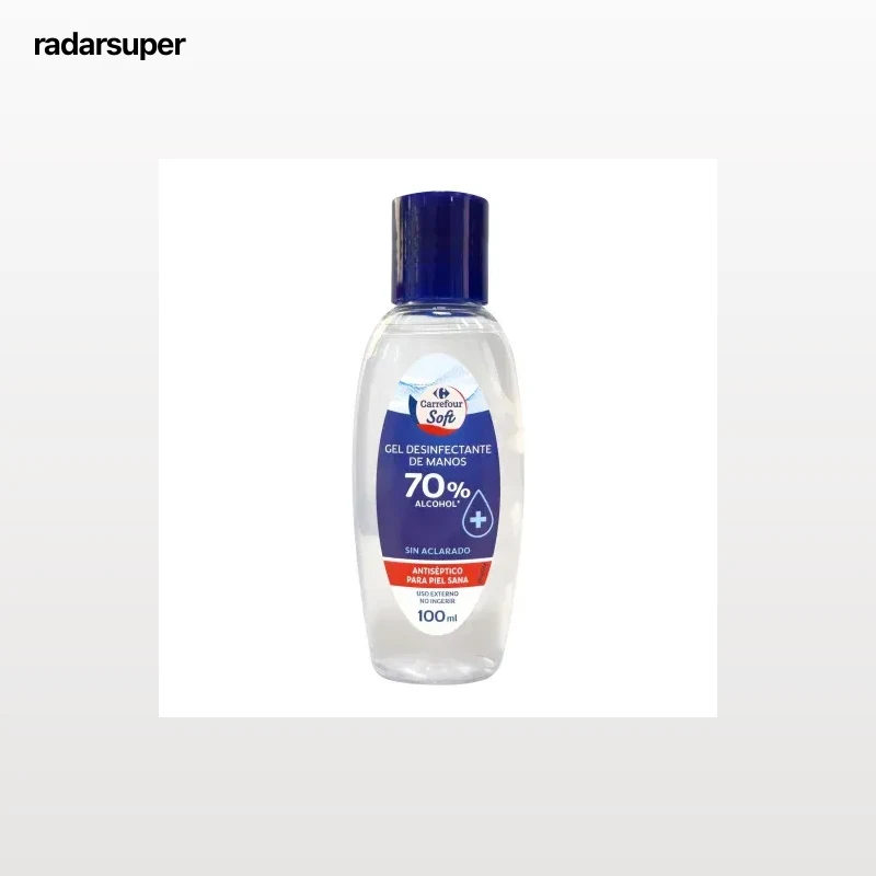 Gel desinfectante de manos Soft Carrefour 100 ml.
