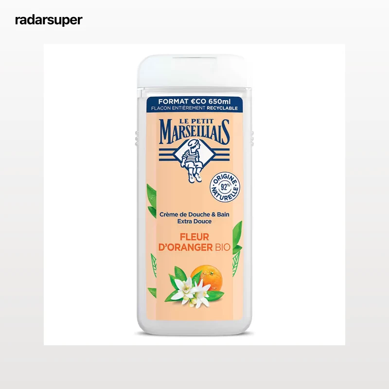 Gel de ducha con flor de azahar Le petit marseillais 650 ml