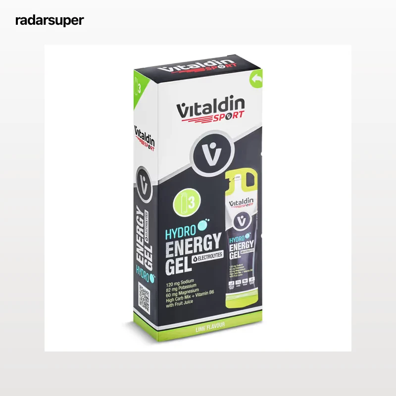 Gel energético con electrolitos sabor lima Vitaldin 3 x 55 ml