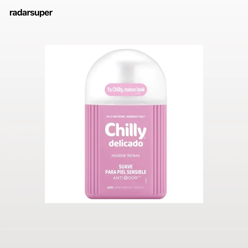 Gel íntimo delicado suave para piel sensible anti odor pH 5 Chilly 250 ml.