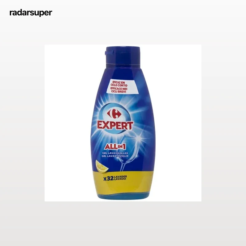 Gel para lavavajillas All in 1 Carrefour Expert 32 lavados