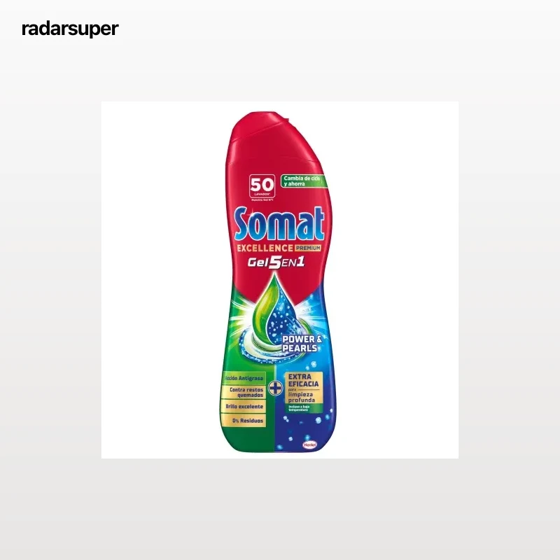 Gel para lavavajillas anti-grasa Excellence Duo Gel Somat 50 lavados.