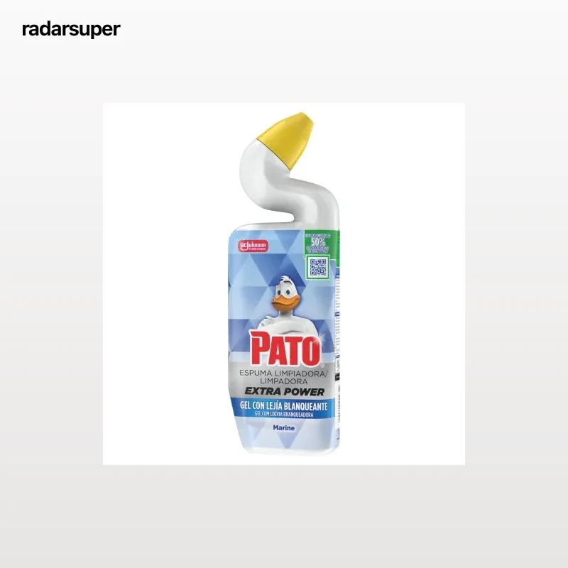 Gel WC con lejía y espuma limpiadora marine Extra Power Pato 750 ml.