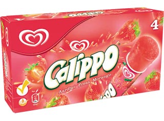 GELADO OLÁ MULTIPACK CALIPPO MORANGO 525ML