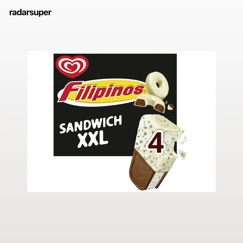GELADO OLÁ SANDWICH XXL FILIPINOS 4X130ML