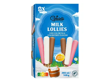 GELATELLI Helado stick leche