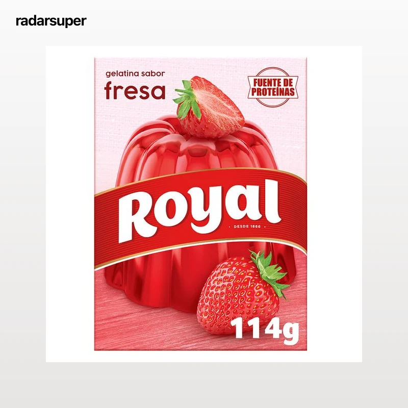 Gelatina de fresa Royal 114g