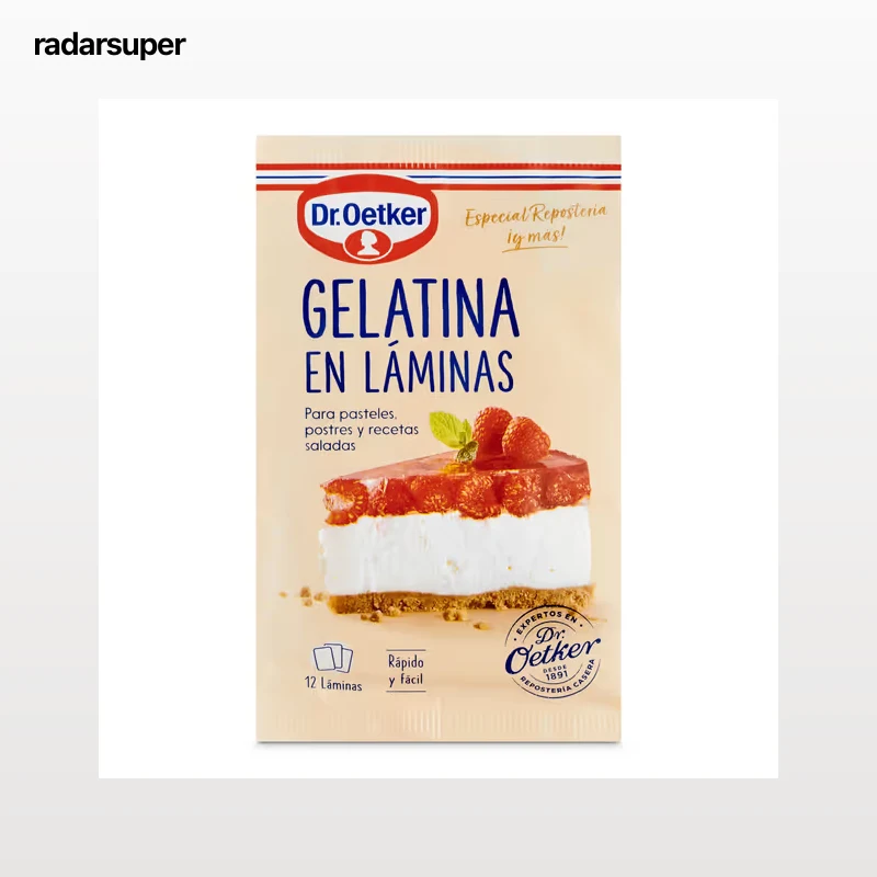 Gelatina en láminas Dr. Oetker 20 g