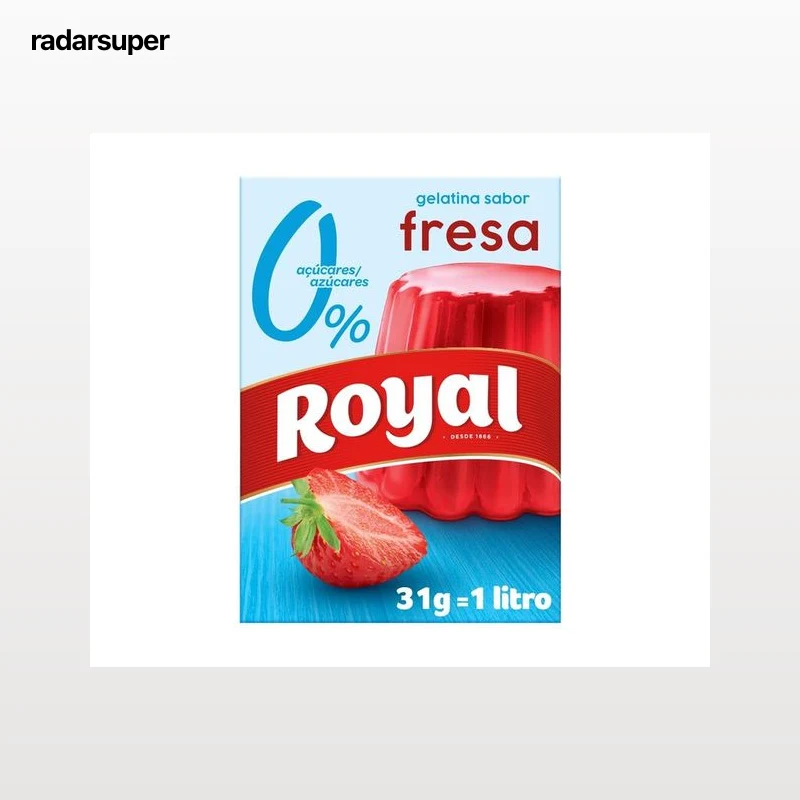Gelatina light de fresa Royal 31g