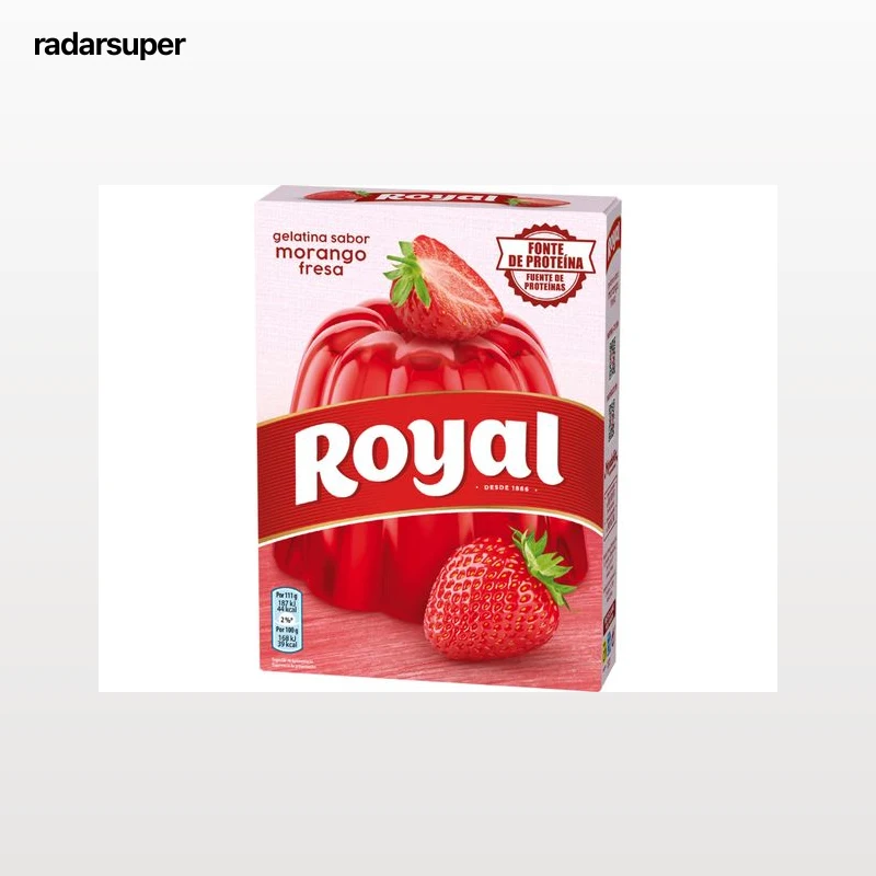 GELATINA ROYAL MORANGO 2X57G