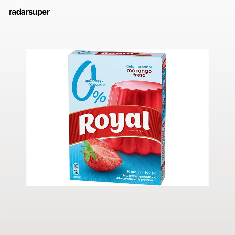 GELATINA ROYAL MORANGO LIGHT 10 KCAL 31G